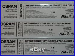 10 Osram Optotronic OTi 50/120-277/1A4 LED Programmable 50W Power Supply Ballast