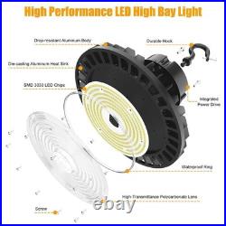 10 PACK 150W 5000K UFO LED High Bay Light Warehouse Shop Commercial Lighting