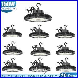 10 PACK 150W UFO Led High Bay Light Industrial Warehouse LED Shop Lighting 5000K