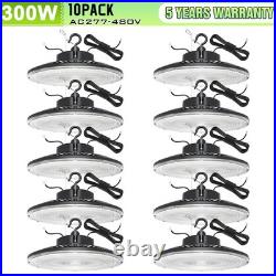 10 PACK 480V UFO LED High Bay Light 300W Commercial Warehouse Factory Fixture UL