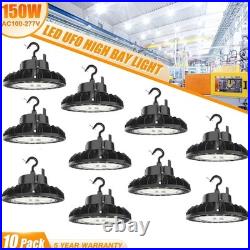10 PACK UFO Led High Bay Light 150W Industrial Warehouse Shop Fixture 5000K