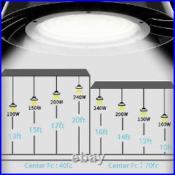 10 PCS 150 Watts UFO LED Light High Bay 150W 5000K Warehouse Industrial Lighting