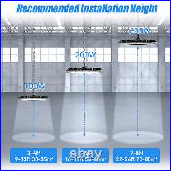 10 Pack 100W UFO LED High Bay Light Commercial Factory Warehouse Industrial Shop