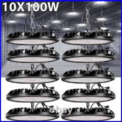 10 Pack 100W UFO LED High Bay Light Shop Warehouse Industrial Factory Commercial