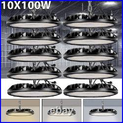 10 Pack 100W UFO LED High Bay Light Shop Warehouse Industrial Factory Commercial