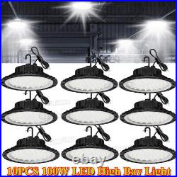10 Pack 100W UFO Led High Bay Light Factory Warehouse Commercial Led Shop Lights
