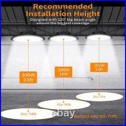 10 Pack 100W UFO Led High Bay Light Factory Warehouse Commercial Led Shop Lights