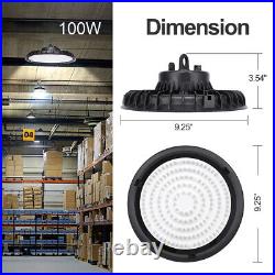 10 Pack 100 Watts UFO Led High Bay Light Led Commercial Industrial Shop Lighting