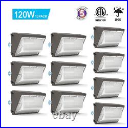 10 Pack 120W Led Wall Pack Light Dusk to Dawn Commercial Industrial Porch Light