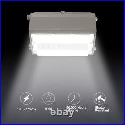 10 Pack 120W Led Wall Pack Light Dusk to Dawn Commercial Industrial Porch Light