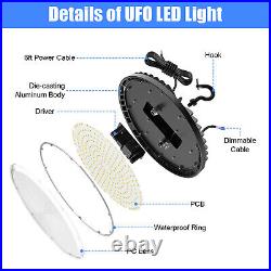 10 Pack 150W UFO Led High Bay Light Warehouse Factory Ceiling Dimmable Fixtures