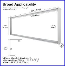 10-Pack, 1X4 FT Surface Mounted Frame Kits for Ceiling installation, 2.75H
