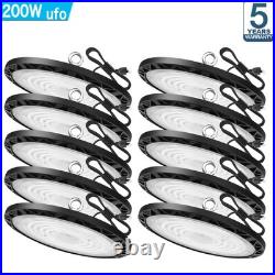 10 Pack 200W Led UFO High Bay Light Industrial Commercial Warehouse Shop Lights