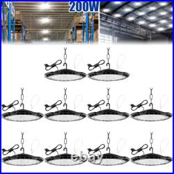 10 Pack 200W UFO LED High Bay Light Commercial Industrial Factory Warehouse Shop