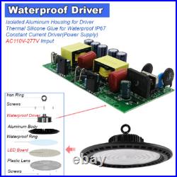 10 Pack 200W UFO LED High Bay Light Gym Warehouse Industrial Shop Garage Light
