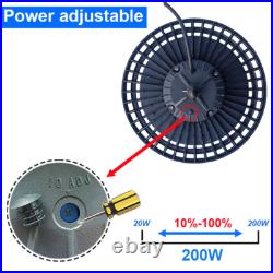 10 Pack 200W UFO LED High Bay Light Gym Warehouse Industrial Shop Garage Light