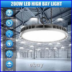 10 Pack 200W UFO LED High Bay Light Shop Fixture Warehouse Gym Industrial Lamp