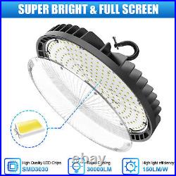 10 Pack 200W UFO LED High Bay Light Shop Fixture Warehouse Gym Industrial Lamp