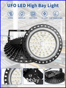 10 Pack 200W UFO LED High Bay Light Shop Industrial Commercial Factory GYM LAMP