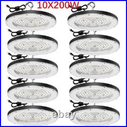 10 Pack 200W UFO LED High Bay Light Shop Industrial Commercial Factory Warehouse