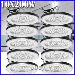 10 Pack 200W UFO Led High Bay Light Commercial Industrial Warehouse Shop Lights