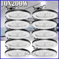 10 Pack 200W UFO Led High Bay Light Commercial Industrial Warehouse Shop Lights