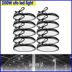 10 Pack 200W UFO Led High Bay Light Commercial Industrial Warehouse Shop Lights