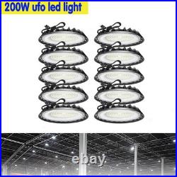 10 Pack 200W UFO Led High Bay Light Commercial Industrial Warehouse Shop Lights