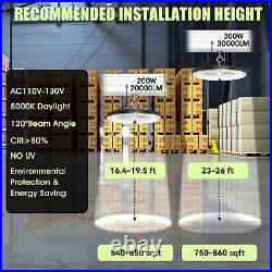10 Pack 200W UFO Led High Bay Light Commercial Industrial Warehouse Shop Lights