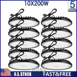 10 Pack 200W UFO Led High Bay Light Factory Commercial Warehouse Industrial Shop