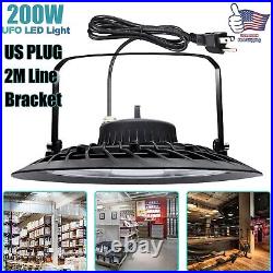 10 Pack 200W UFO Led High Bay Light Factory Warehouse Commercial Light Fixtures