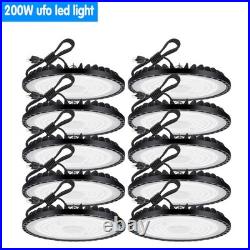 10 Pack 200W UFO Led High Bay Light Industrial Commercial Factory Gym Shop Light