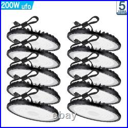 10 Pack 200W UFO Led High Bay Light Industrial Commercial Warehouse Shop Light