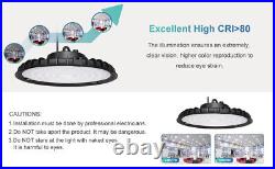 10 Pack 200W UFO Led High Bay Light Warehouse Factory Industrial Light Fixture