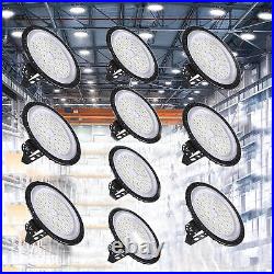 10 Pack 200W UFO Led High Bay Lights Commercial Warehouse Factory Light Fixture