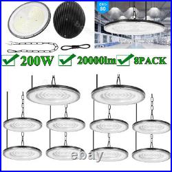 10 Pack 200W UFO Led High Bay Lights Commercial Warehouse Factory Light Fixture