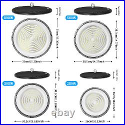 10 Pack 200W UFO Led High Bay Lights Commercial Warehouse Factory Light Fixture