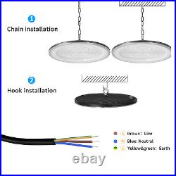 10 Pack 200W UFO Led High Bay Lights Commercial Warehouse Factory Light Fixture