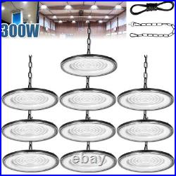 10 Pack 300W Led UFO High Bay Light 300 Watts Commercial Factory Warehouse Light