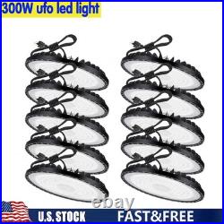 10 Pack 300W Led UFO High Bay Light Warehouse Commercial Industrial Shop Lights