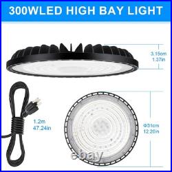 10 Pack 300W Led UFO High Bay Light Warehouse Commercial Industrial Shop Lights