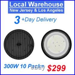 Cutever 300W UFO LED High Bay Light – 10-Pack, 6500K Cool White, IP65, For Warehouse Shop Industrial Use