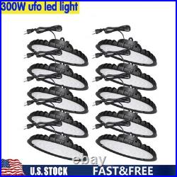 10 Pack 300W UFO LED High Bay Light Industrial Commercial Factory Warehouse Lamp