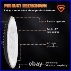 10-Pack 300W UFO LED High Bay Light Shop Industrial Commercial Factory Warehouse