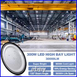 10 Pack 300W UFO LED High Bay Light Shop Industrial Commercial Factory Warehouse