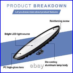 10 Pack 300W UFO LED High Bay Light Shop Industrial Commercial Factory Warehouse