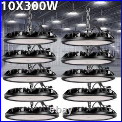 10 Pack 300W UFO LED High Bay Light Shop Warehouse Industrial Factory Commercial