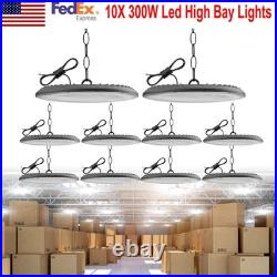 10 Pack 300W UFO Led High Bay Light Factory Warehouse Commercial Led Shop Lights
