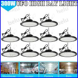 10 Pack 300W UFO Led High Bay Light Factory Warehouse Commercial Led Shop Lights