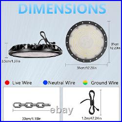 10 Pack 300W UFO Led High Bay Light Factory Warehouse Commercial Light Fixtures